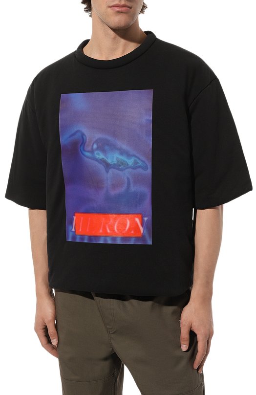 фото Хлопковая футболка heron preston