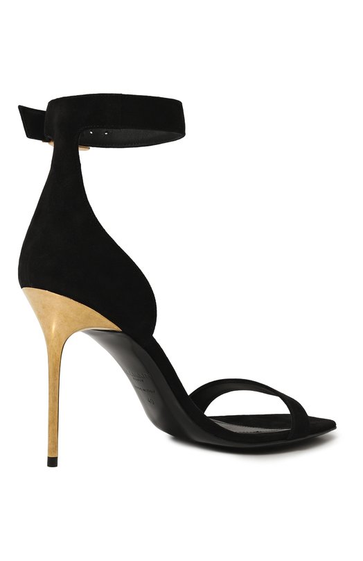 фото Замшевые босоножки uma balmain