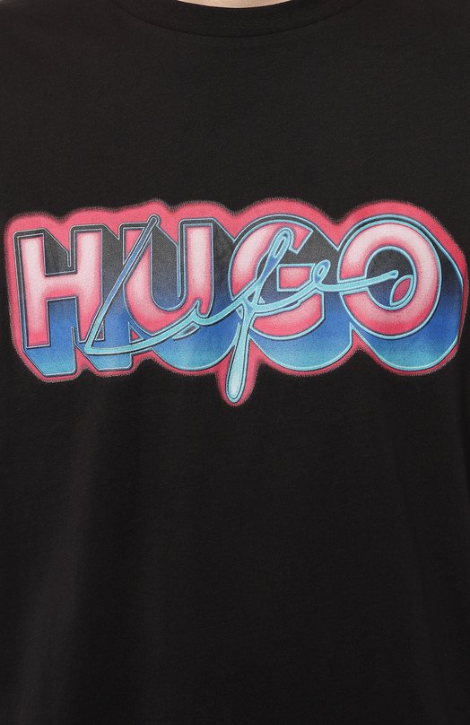 фото Хлопковая футболка hugo