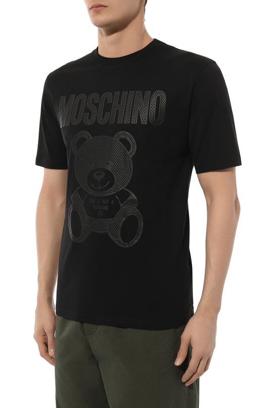 фото Хлопковая футболка moschino