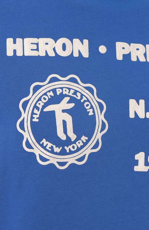 фото Хлопковая футболка heron preston