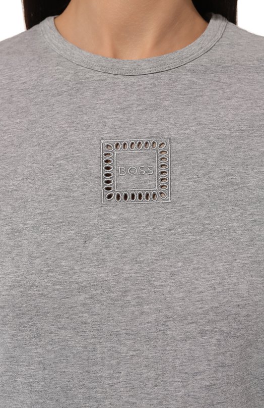 фото Хлопковая футболка boss