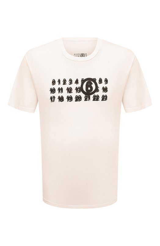 фото Хлопковая футболка mm6