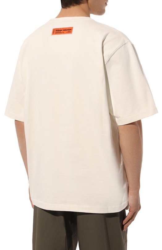 фото Хлопковая футболка heron preston