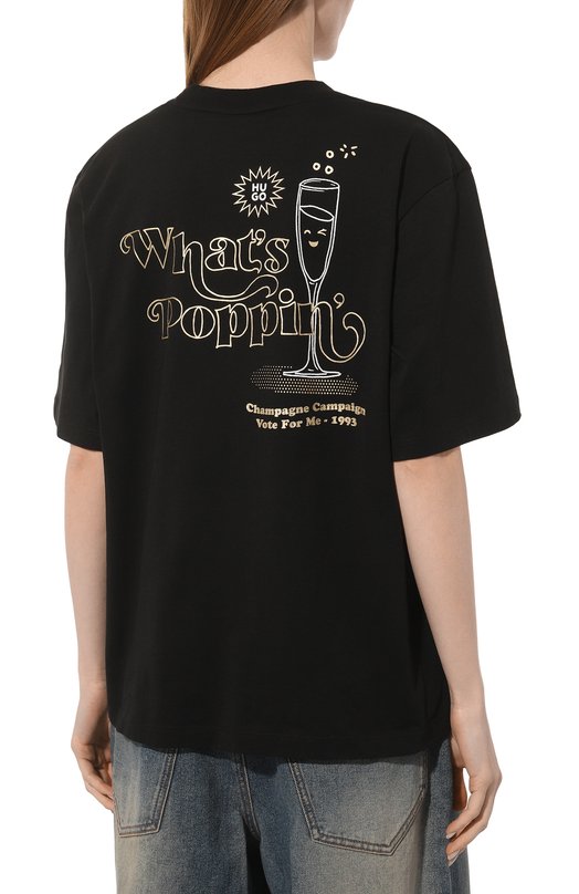 фото Хлопковая футболка hugo