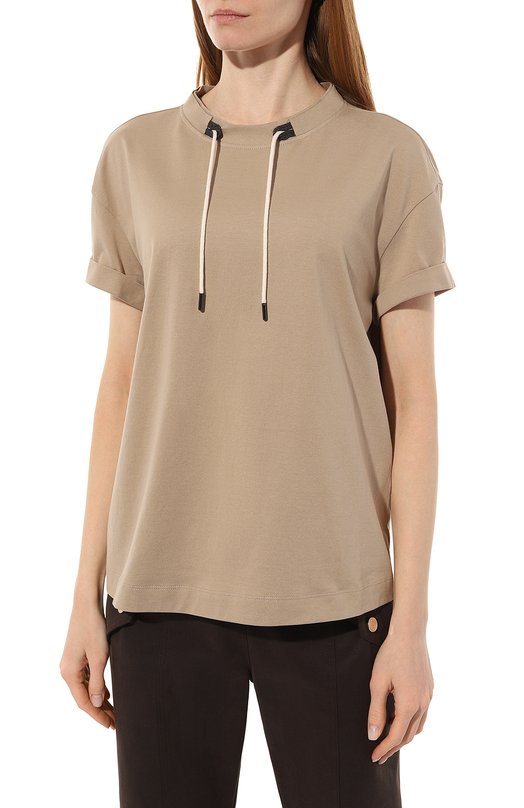 фото Хлопковая футболка brunello cucinelli