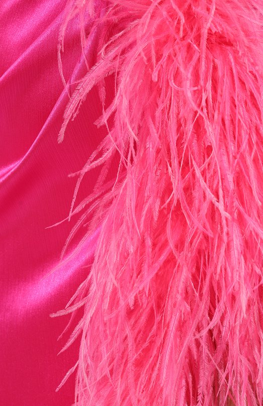 фото Платье с отделкой перьями sasha kim