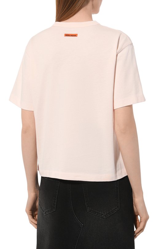 фото Хлопковая футболка heron preston