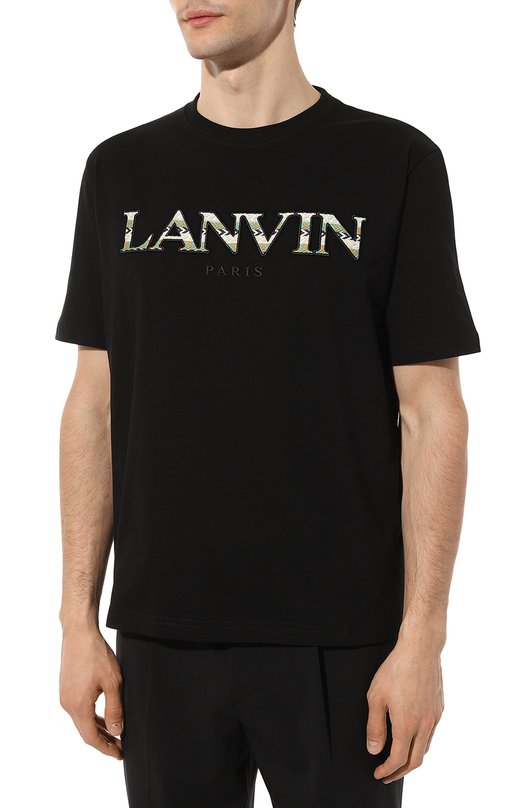 фото Хлопковая футболка lanvin