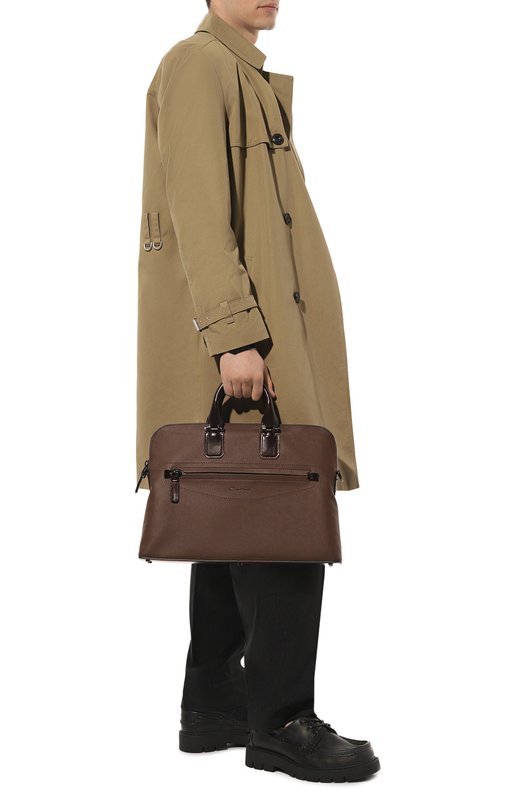 фото Кожаная сумка для ноутбука santoni