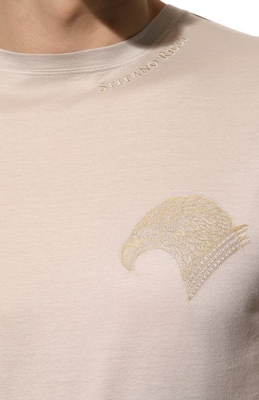 фото Хлопковая футболка stefano ricci