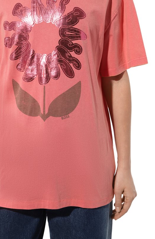 фото Хлопковая футболка boss