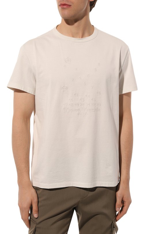 фото Хлопковая футболка maison margiela
