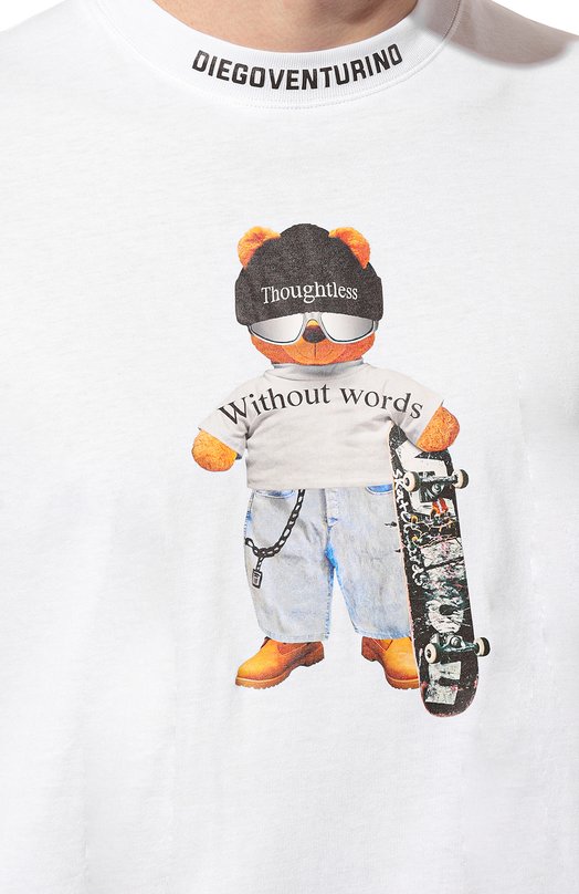 фото Хлопковая футболка diego venturino