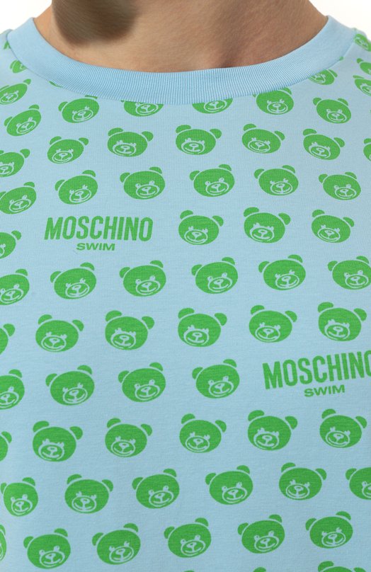 фото Хлопковая футболка moschino