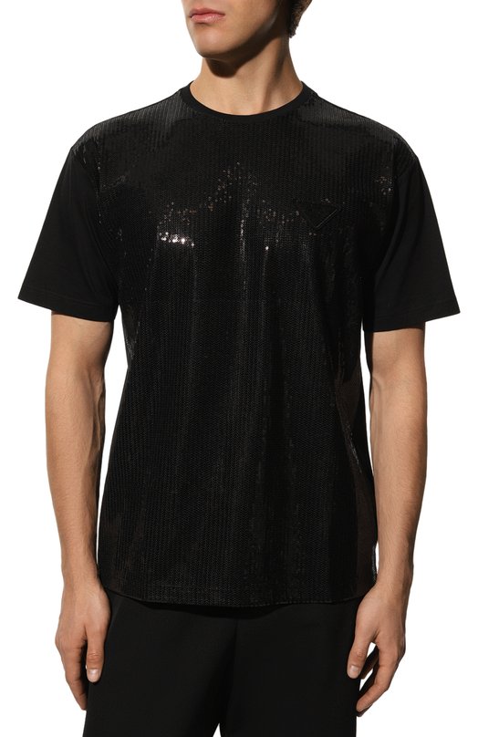 фото Хлопковая футболка prada