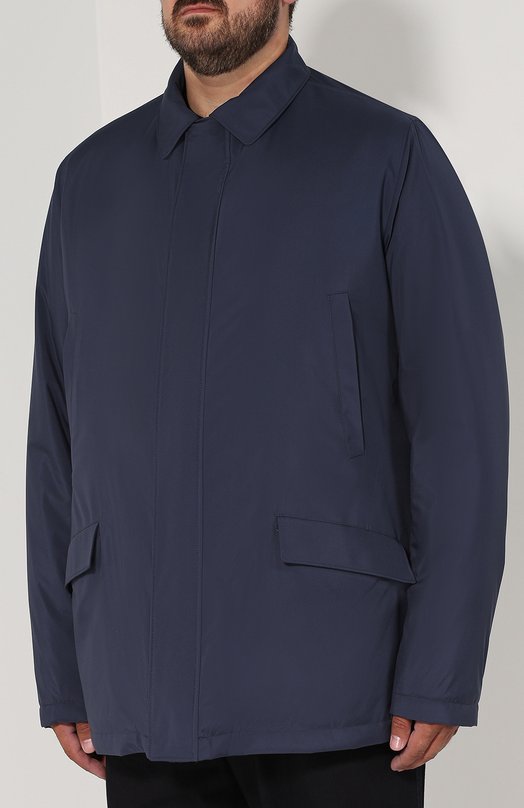 фото Куртка на молнии с внутренней меховой отделкой loro piana