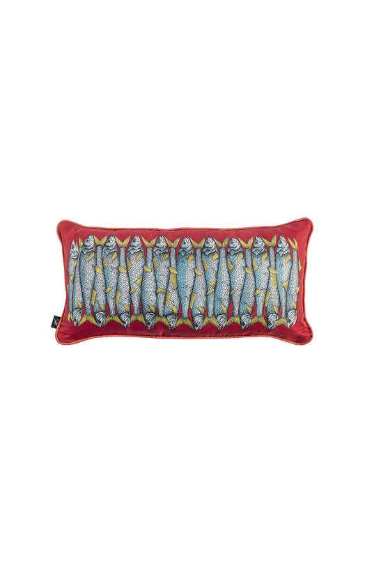 фото Шелковая подушка sardine fornasetti