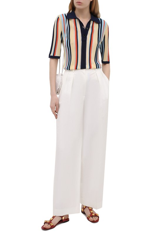 фото Кожаные сандалии roman stud runway valentino
