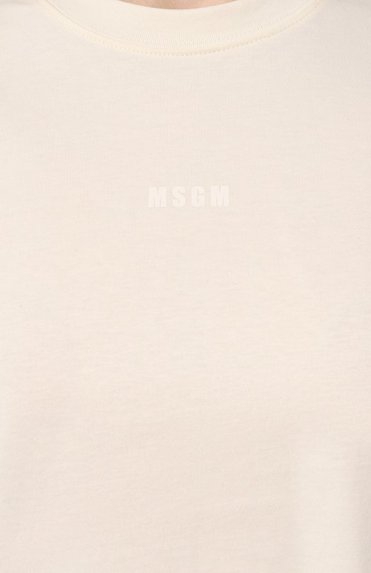 фото Хлопковая футболка msgm