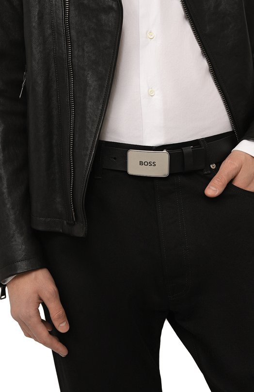 фото Кожаный ремень boss