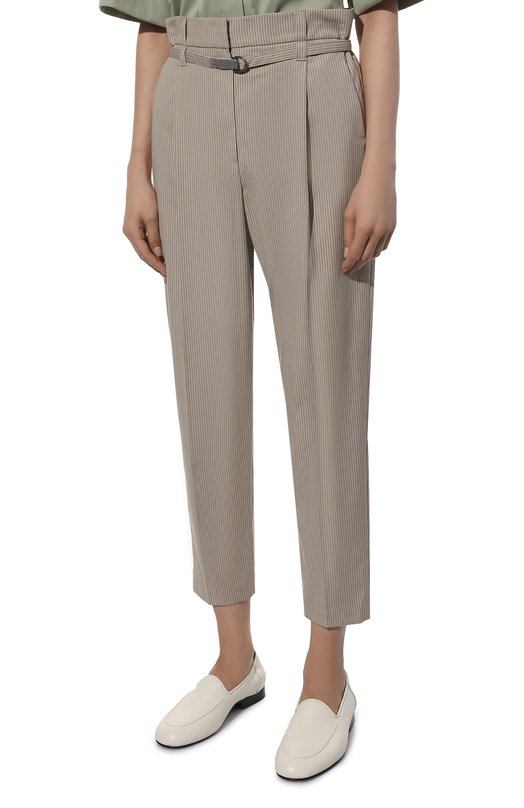 фото Хлопковые брюки brunello cucinelli