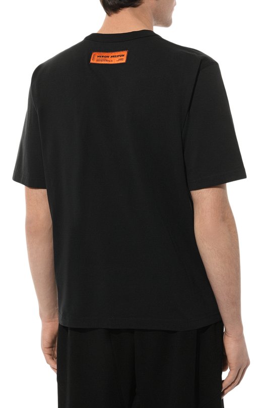 фото Хлопковая футболка heron preston