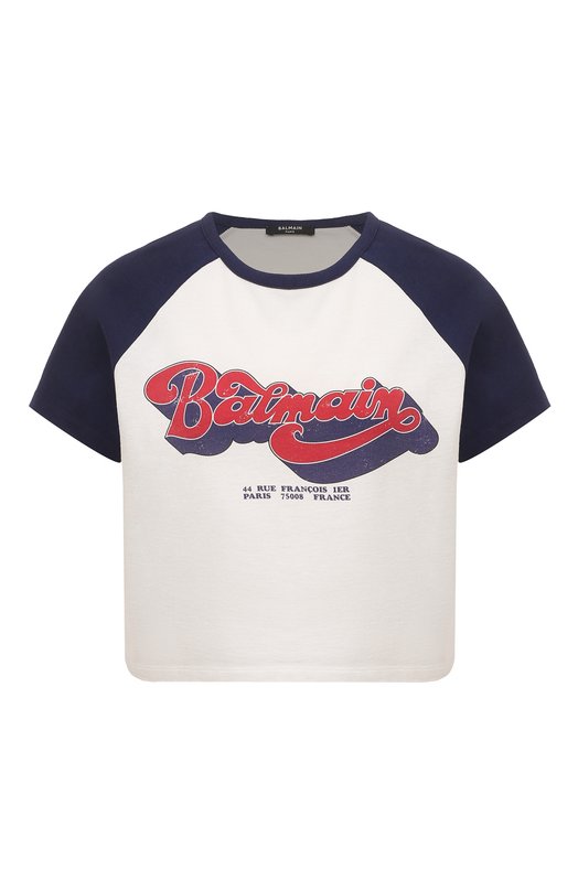 фото Хлопковая футболка balmain