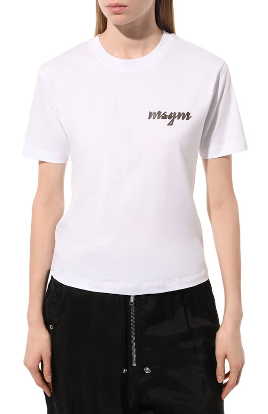 фото Хлопковая футболка msgm