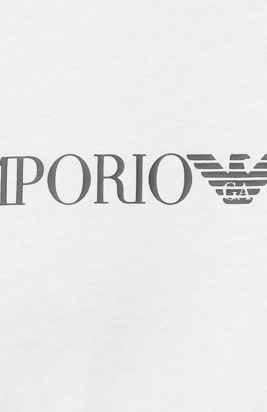 фото Хлопковая футболка emporio armani