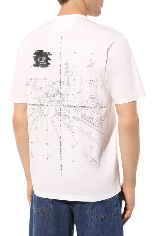 фото Хлопковая футболка c.p. company