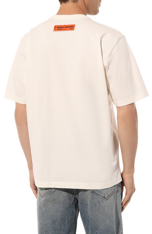 фото Хлопковая футболка heron preston