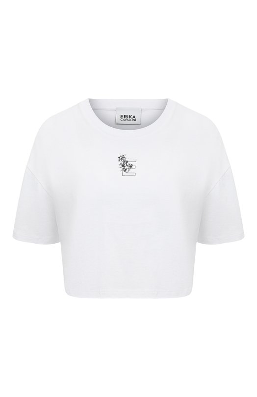 фото Хлопковая футболка erika cavallini