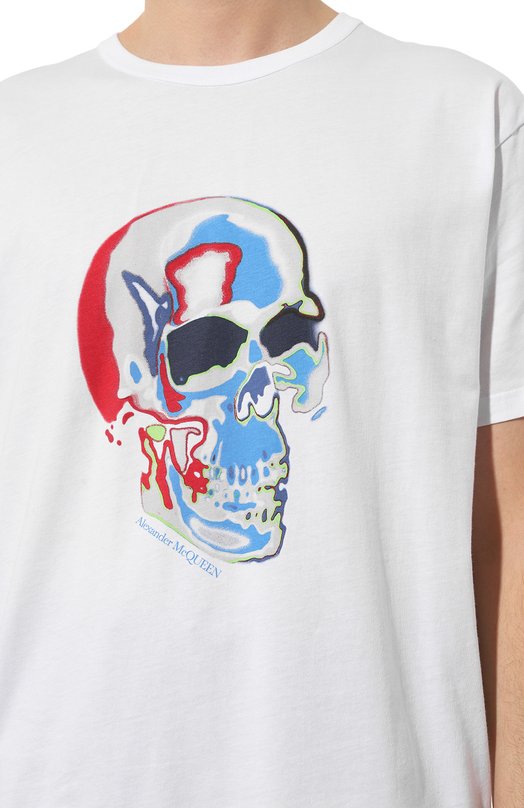 фото Хлопковая футболка alexander mcqueen