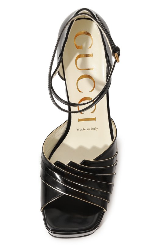 фото Кожаные босоножки gucci