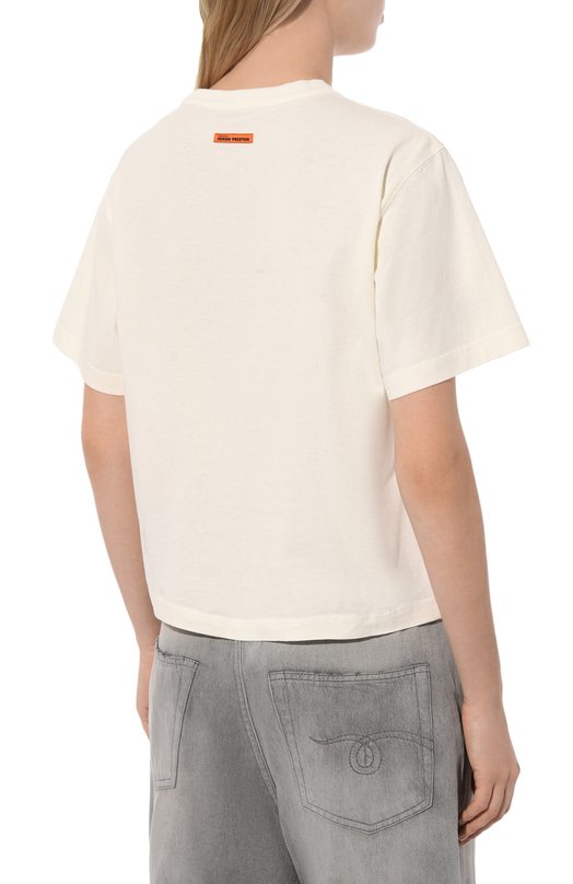 фото Хлопковая футболка heron preston