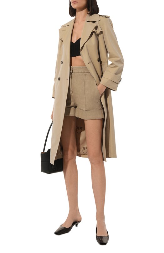 фото Шорты из хлопка и льна brunello cucinelli