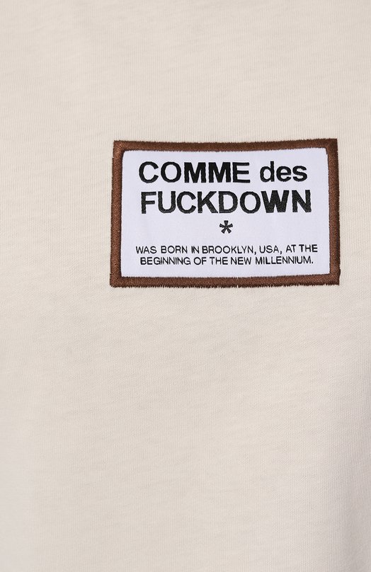 фото Хлопковая футболка comme des fuckdown