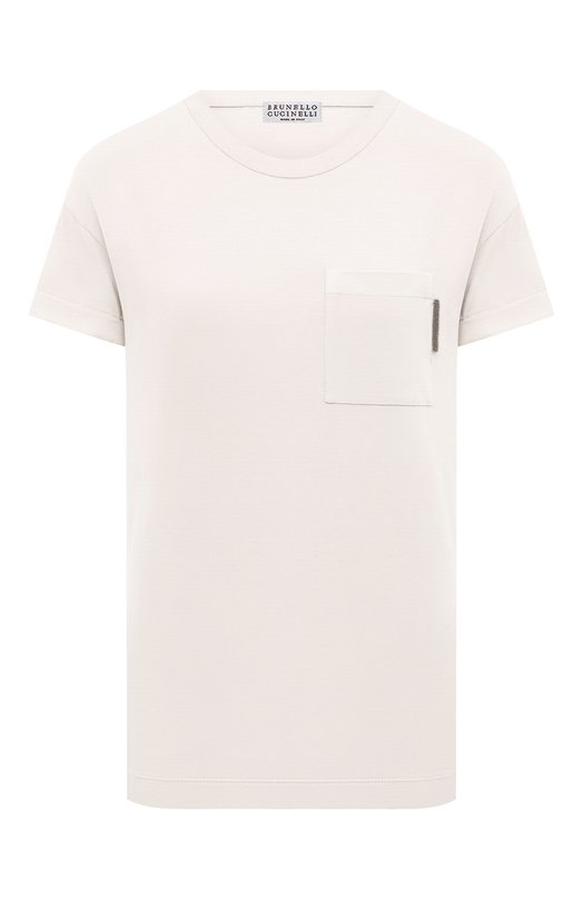 фото Хлопковая футболка brunello cucinelli