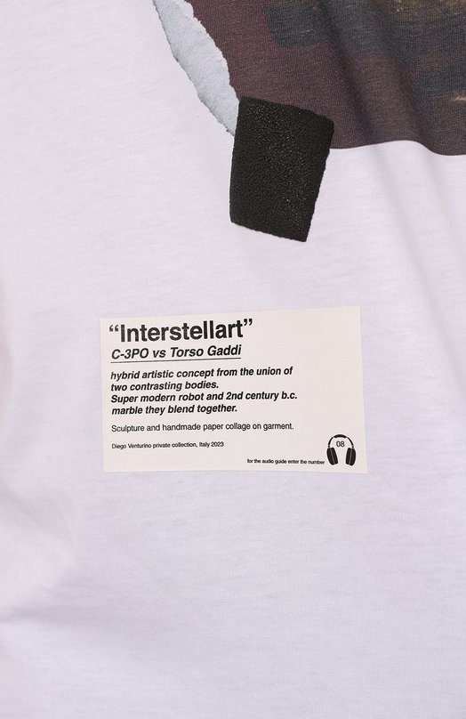 фото Хлопковая футболка diego venturino