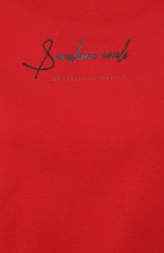 фото Хлопковая футболка brunello cucinelli