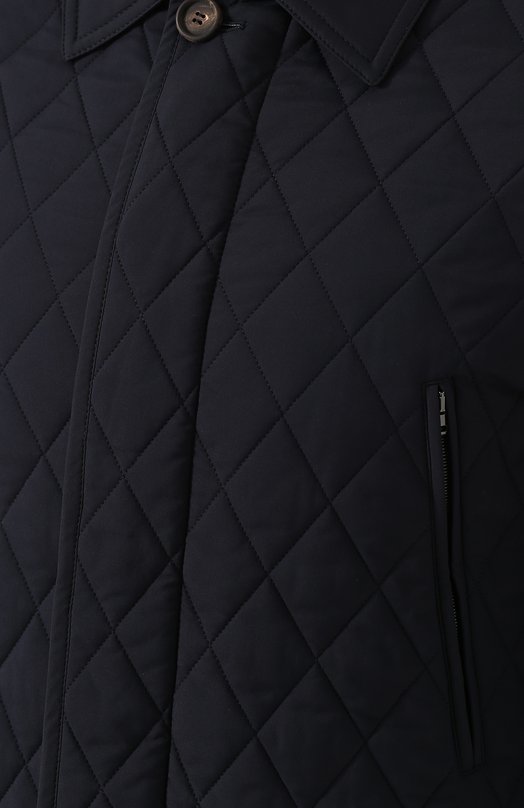 фото Стеганая куртка на молнии с отложным воротником brioni