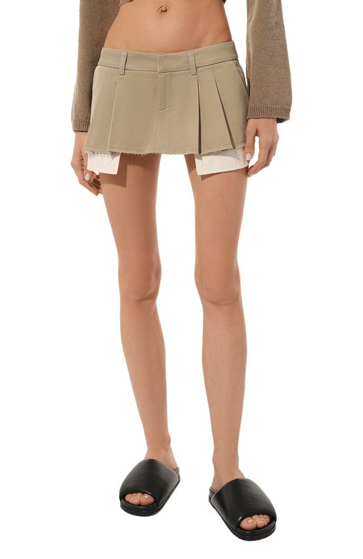 фото Хлопковая юбка-шорты dondup