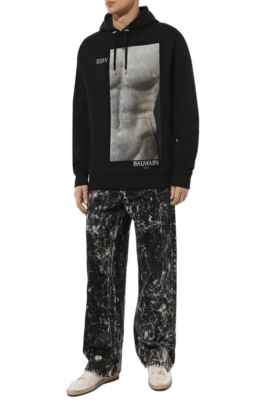 фото Хлопковое худи balmain
