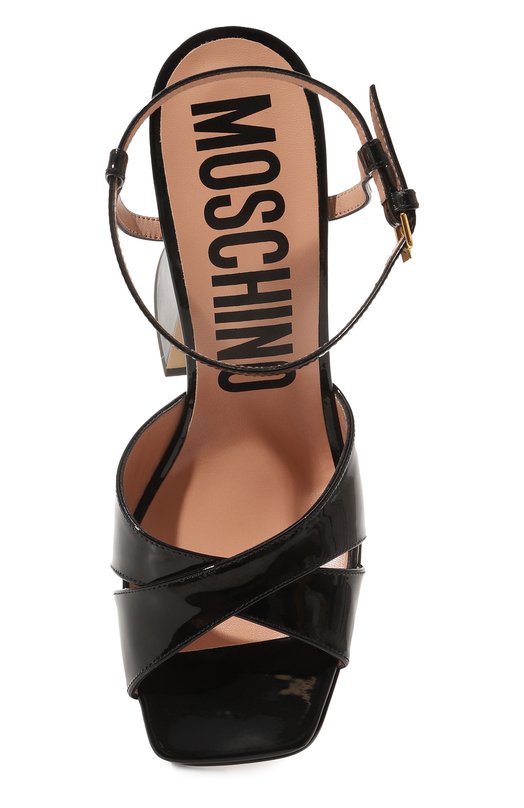 фото Кожаные босоножки moschino