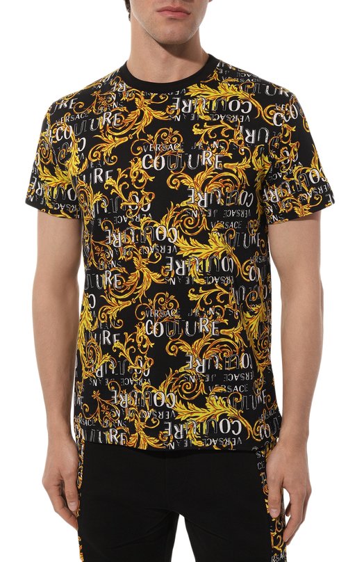 фото Хлопковая футболка versace jeans couture
