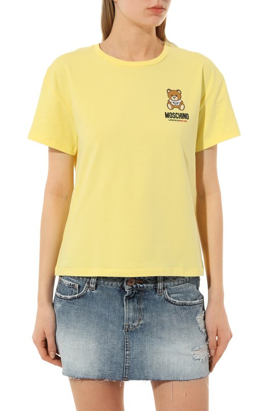 фото Хлопковая футболка moschino