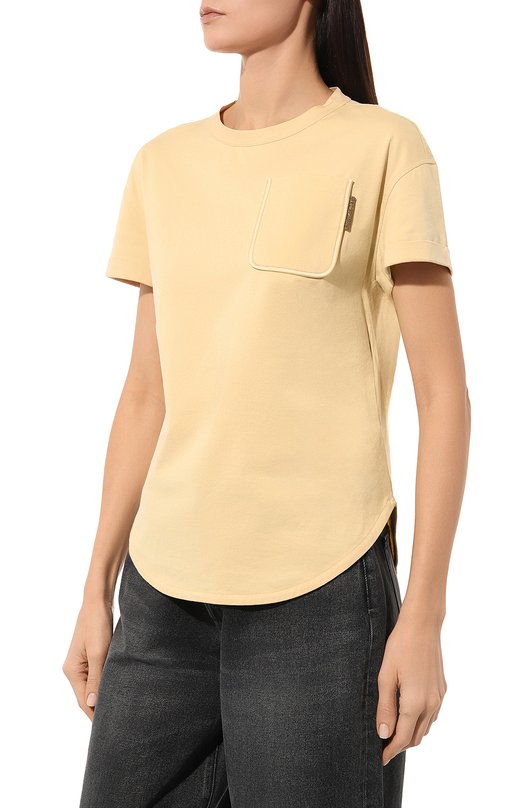 фото Хлопковая футболка brunello cucinelli