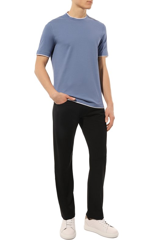 фото Хлопковая футболка brunello cucinelli