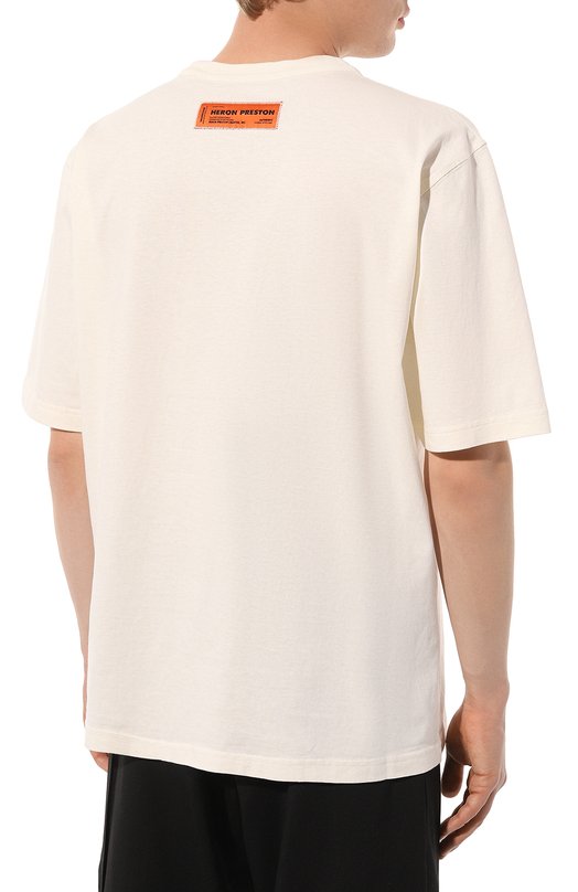 фото Хлопковая футболка heron preston